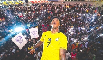 iShowSpeed at the Black Star Square in Accra