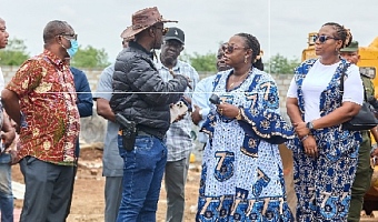  Vice-Chancellor Prof. Nana Aba Appiah Amfo led the UG delegation during a tour of the venue