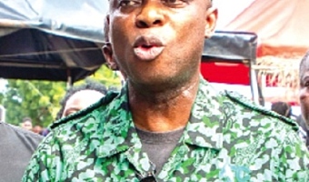 Dr Hugh C.A. Brown, Chief Executive of the Forestry Commission, speaking to the media