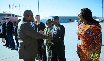 President Mahama returns from France following strategic talks with Macron