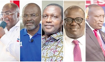 Dr Mahamudu Bawumia, Kennedy Ohene Agyapong, Dr Yaw Osei Adutwum,  Dr Bryan Acheampong, Kwabena Agyei Agyepong