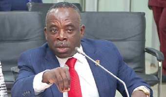 Dr Evans Aggrey-Darkoh, Head of Civil Service, answering questions before the Public Accounts Committee of Parliament. Picture: ELVIS NII NOI DOWUONA 