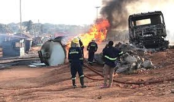 12 firefighters injured in Potsin fuel tanker explosion