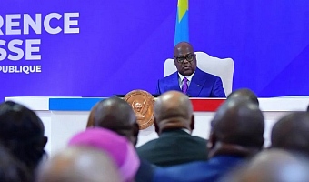 President Félix Tshisekedi said the timing of the next elections would depend on ending the conflict in eastern DR Congo