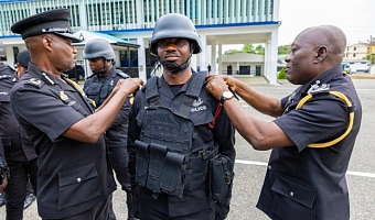 Seven police officers promoted for bravery in Tema MoMo robbery response