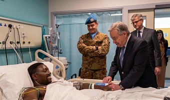 UN Chief praises Ghanaian peacekeepers in Lebanon, visits injured soldier in hospital