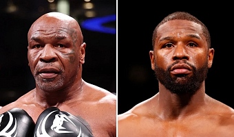 Tyson (left) and Mayweather are regarded as two of the best boxers of all time