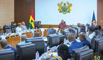 President John Dramani Mahama speaking at the Cabinet meeting
