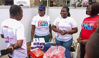 Glico Group stand at the  Graphic-GREDA Home Fair 2025. Picture: ELVIS NII NOI DOWUONA