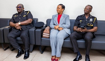 COP Lydia Yaako Donkor, Director-General of the CID addressing the press