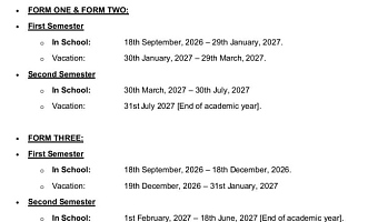 GES releases SHS calendar, sets September 18 reopening