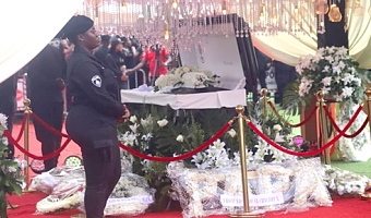 Children of the late Daddy Lumba reading their tribute