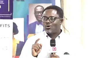 Abeku Gyan-Quansah, Senior Tax Partner at PwC Ghana, speaking at the launch