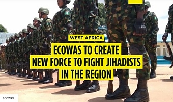 Military officials attend an ECOWAS meeting in Bissau, Guinea-Bissau, 1 December 2025   