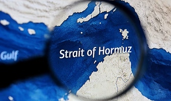 A map showing the Strait of Hormuz is seen in this illustration taken March 23, 2026. REUTERS/Dado Ruvic/Illustration