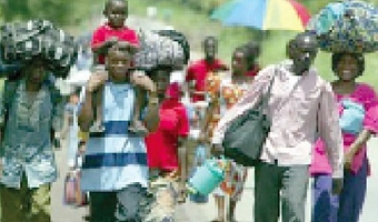 Some Ivorian refugees moving into Ghana
