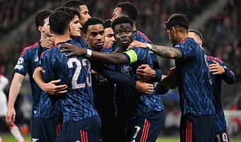 Arsenal made it a fourth successive Champions League victory in a row after beating Slavia Prague