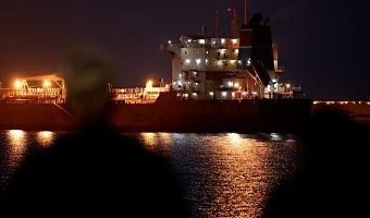 The Callisto tanker sits anchored in Port Sultan Qaboos as the traffic is down in the Strait of Hormuz, amid the U.S.-Israeli conflict with Iran, in Muscat, Oman, March 12, 2026. REUTERS/Benoit Tessier