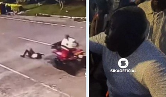 Father arrested after tying son to motorbike, dragging him on North Legon road after boy went out to play football against his instructions