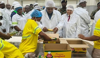 President Mahama inaugurates Olam Agri pasta manufacturing facility