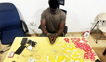 Jesper Kobina Mensah, the accusedd with some SIM cards and others used in committing the allaged crime