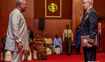 President Mahama receives credentials from new Russian Ambassador Andrei Ordash