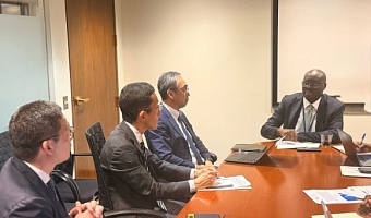 Dr Forson and Snr Vice President Ando Naoki