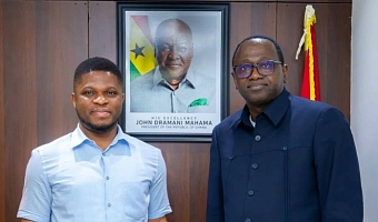 The CEO of Ghana Gold Board (GoldBod), Sammy Gyamfi and Sierra Leone’s Finance Minister, Sheku Fantamadi Bangura