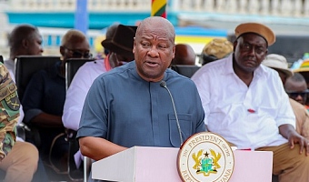 President John Dramani Mahama, addressing labour unions at the May Day celebrations