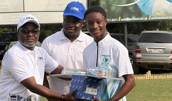 Amartey Sorgbodjor, 13, stuns field to claim Men's Group A bragging rights at Surveyors' Golf Tournament