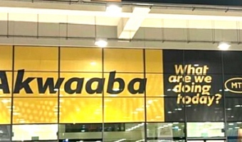  ‘Akwaaba’ at the arrivals of the Kotoka International Airport