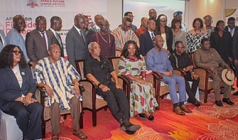 Dignitaries and other participants during the dialogue