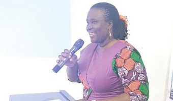 Monica Josiah, Head of Shipper Services and Trade Facilitation, Ghana Shippers Authority, speaking at the event