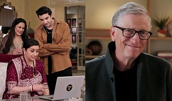 Bill Gates appeared on Thursday night's episode to talk about maternal and child health with Smriti Irani