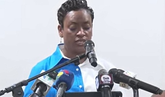 Director-General of the Criminal Investigations Department (CID), COP Lydia Yaako Donkor briefing the press