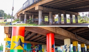 IN PHOTOS: How SHS students have transformed the Asokwa Interchange in Kumasi