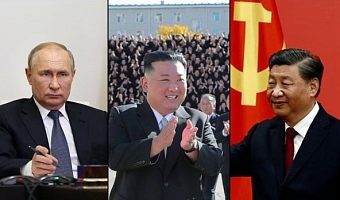 Russia's Vladimir Putin, North Korea's Kim Jong Un and China's Xi Jinping (Reuters/File)