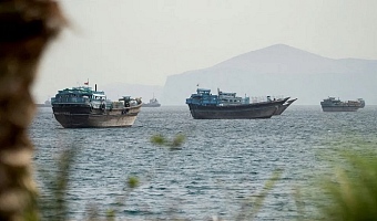 The Strait of Hormuz remains blocked as attacks continue despite ceasefire negotiations (file photo)