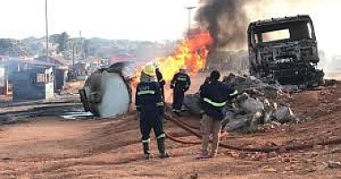 12 firefighters injured in Potsin fuel tanker explosion