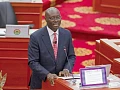 Dr Cassiel Ato Forson,  Minister of Finance,  presenting the Mid-Year Fiscal Policy Review in Parliament