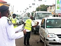 File photo: Some policemen and road safety officials on road checks