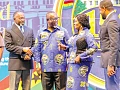 Prof. Naana Jane Opoku-Agyemang, Vice-President, interacting with Justice Paul Baffoe-Bonnie (2nd from left), Chief Justice; Dr Dominic Akuritinga Ayine (left), Attorney-General and Minister for Justice, and Dr Justice Srem-Sai (right), Deputy Attorney-General, at the 150th anniversary celebration of the Supreme Court. Picture: ELVIS NII NOI DOWUONA 