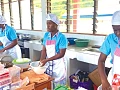 Some home economics student displaying their craft