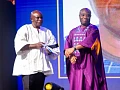 THROWBACK: Severious Kale Dery (left), Education Editor at Daily Graphic receiving his award from Felix Kwakye Ofosu, Minister of State in charge of Government Communications. This was at the 2025 GJA Awards held at the Manhyia Palace in Kumasi