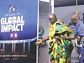 Otumfuo Osei Tutu II, the Asantehene, and Akyamfuor Asafo Boakye Agyemang-Bonsu, Council Chairman, KNUST, in a chat, after unveiling a giant prototype of the KNUST Book (left).‎ Pictures: EMMANUEL BAAH