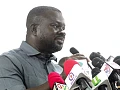 Albert Kwabena Dwumfour, President of the Ghana Journalists Association, speaking to journalists during the meeting. Picture: ESTHER ADJORKOR ADJEI