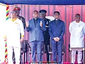 Some members of the Clergy, security service and state officials at the Prayer and Thanksgiving Service