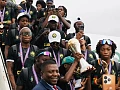 WAFCON 2026 champions Cameroon were greeted by thousands of joyous supporters on their return to Yaounde on Monday