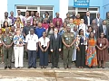 The partners with dignitaries and programme heads after the event
