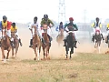 Jockeys competing at the Borteyman Race Course, the home of horseracing in Ghana now at the centre of a contentious land dispute that could threaten the sport’s future